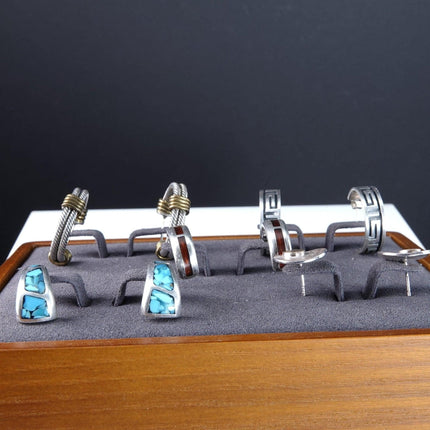 5 Pairs Navajo and Artisan Sterling Earrings - Estate Fresh Austin