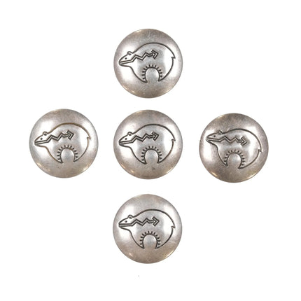 5 Sterling button covers with heartline bears - Estate Fresh Austin