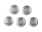 5 Vintage Navajo Stamped Sterling button covers r - Estate Fresh Austin