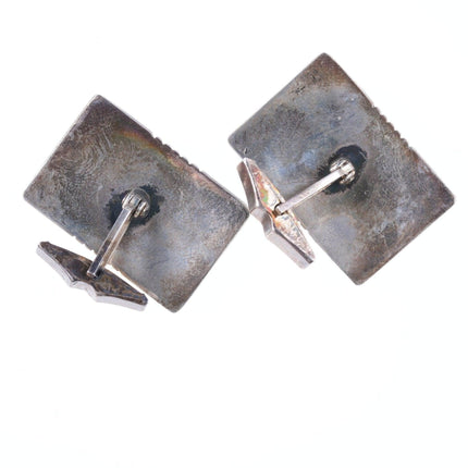 50's - 60's Navajo sterling cufflinks - Estate Fresh Austin