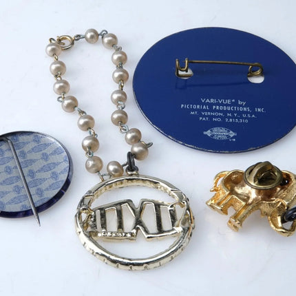 50's-60's Nixon Lodge, Barry Goldwater, Stevenson Sparkman Campaign Lot - Estate Fresh Austin