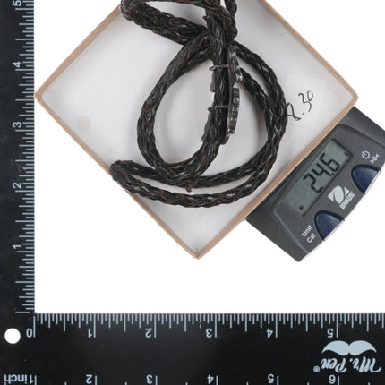 50's-60's Zuni Eagle sterling channel inlay bolo tie - Estate Fresh Austin