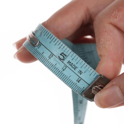 5.25" 30's-40's Navajo curio slim cuff bracelet with turquoise - Estate Fresh Austin