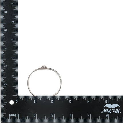 5.25 vintage Sterling mother of pear cuff bracelet - Estate Fresh Austin