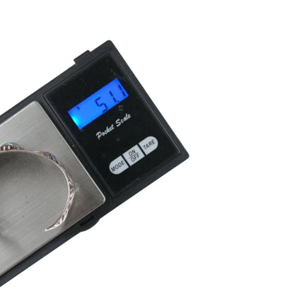 6.12" 40's-50's Navajo stamped silver and turquoise bracelet - Estate Fresh Austin