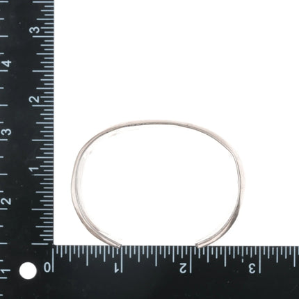 6.12" Alice Leekya Homer Zuni silver, turquoise and coral fishscale inlay cuff bracelet - Estate Fresh Austin