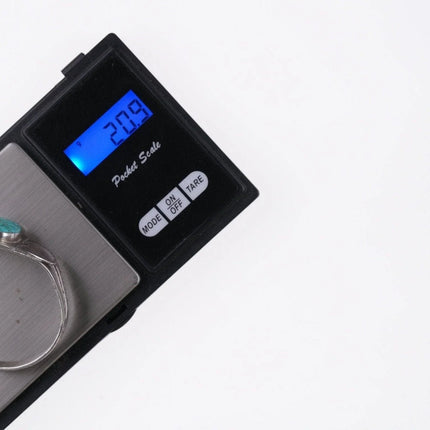 6.12" c1930's Ingot Silver Navajo bracelet with turquoise - Estate Fresh Austin