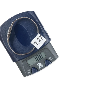 6.12" Chief Wolf Robe Hunt (1905-1977) Acoma silver cuff bracelet with turquoise - Estate Fresh Austin