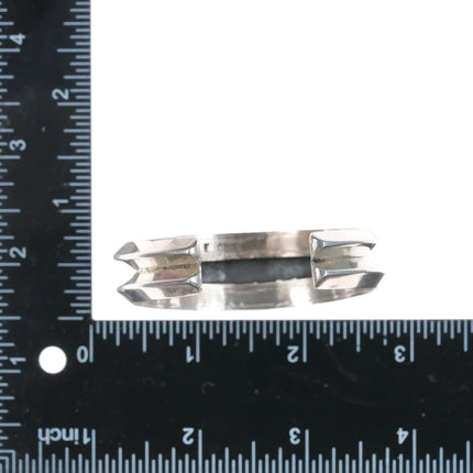 6.12" Eunice Claw Navajo sterling Atkinsons Trading Post high grade turquoise cuff bracelet - Estate Fresh Austin