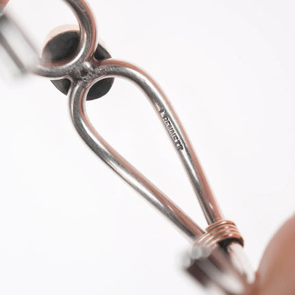 6.12" Lee Bennett Navajo 14k/Sterling and Opal cuff bracelet - Estate Fresh Austin