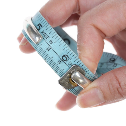 6.12" Leroy Begay Navajo sterling Multi-cobblestone bracelet - Estate Fresh Austin