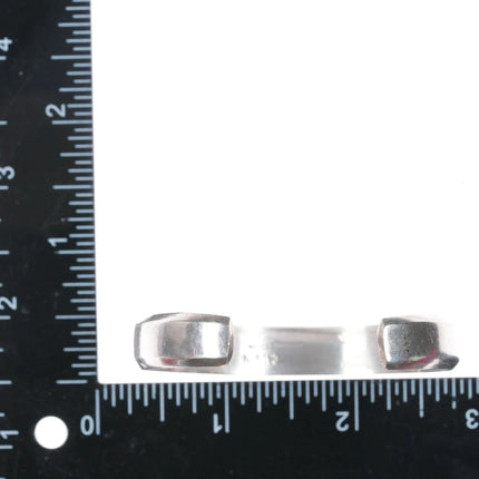 6.12" Marlene Watson Navajo - Calvin Begay channel inlay sterling cuff bracelet - Estate Fresh Austin