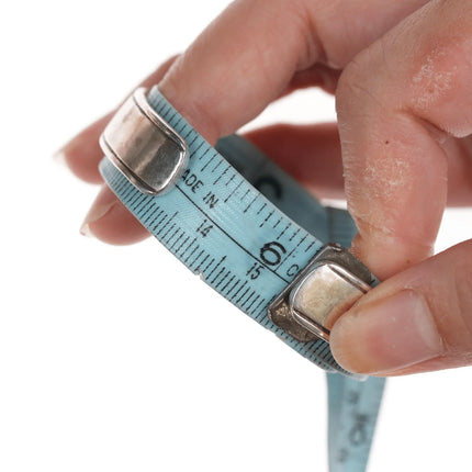 6.12" Overlay Sterling southwestern cuff bracelet - Estate Fresh Austin