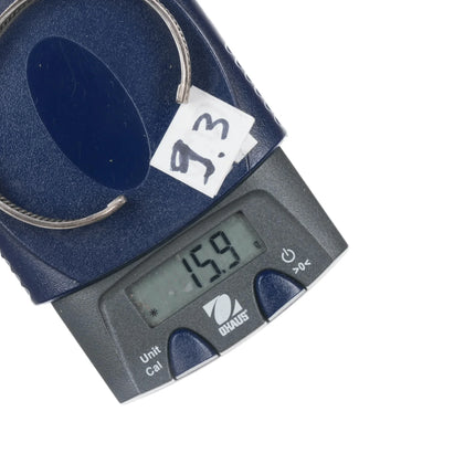 6.12" Vintage Navajo sterling stamped twisted wire cuff bracelet - Estate Fresh Austin