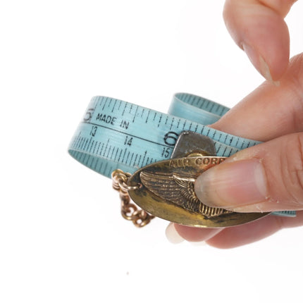 6" 1942 US Air Corps gold filled sweetheart bracelet - Estate Fresh Austin