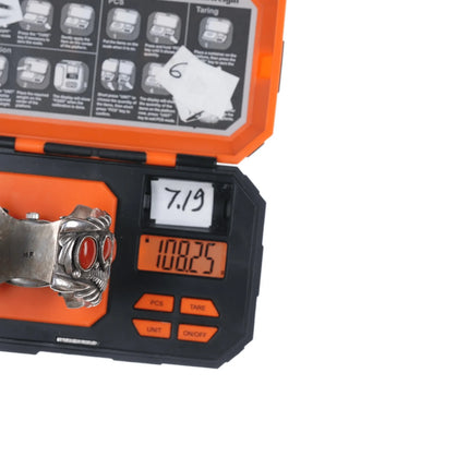 6" 1970's MF Navajo sterling silver, turquoise, coral watch cuff bracelet timex - Estate Fresh Austin