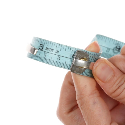 6" 1970's Sturdy Navajo sterling chip inlay slim cuff bracelet - Estate Fresh Austin