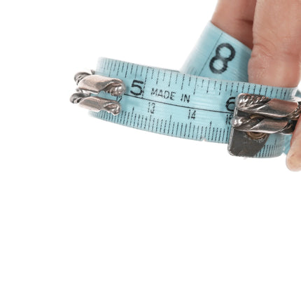 6" 2 Stacking Navajo twisted wire cuff bracelets - Estate Fresh Austin