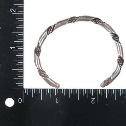 6" 2 Stacking Navajo twisted wire cuff bracelets - Estate Fresh Austin