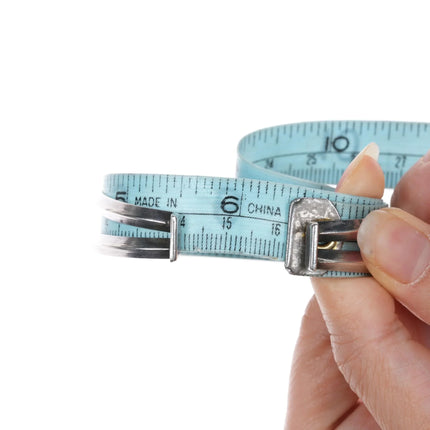 6.375" 1940's Navajo Sleeping Beauty turquoise double carinated silver cuff bracelet - Estate Fresh Austin