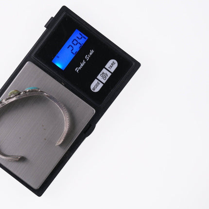 6.375" 20's-30's Navajo Sandcast silver bracelet - Estate Fresh Austin