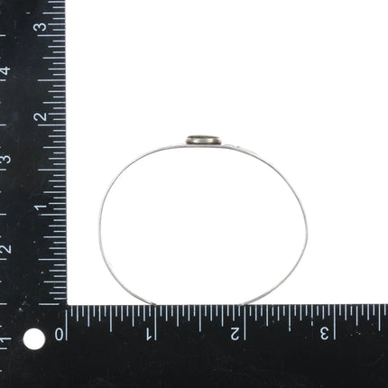 6.375" 30's-40's Fred Harvey sterling and turquoise cuff bracelet - Estate Fresh Austin