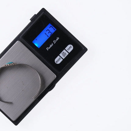 6.375" 30's Navajo Hand stamped silver and turquoise Fred Harvey era bracelet - Estate Fresh Austin