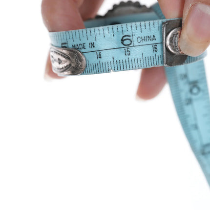 6.375" c1940's Navajo Curio High grade turquoise sterling cuff bracelet - Estate Fresh Austin