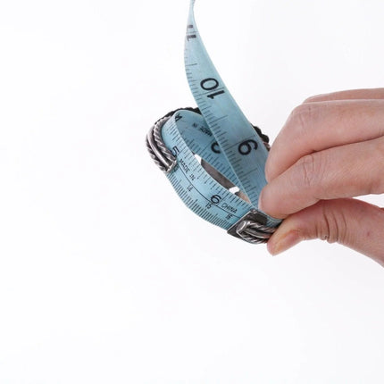 6.375" c1940's Navajo stamped silver and turquoise bracelet - Estate Fresh Austin