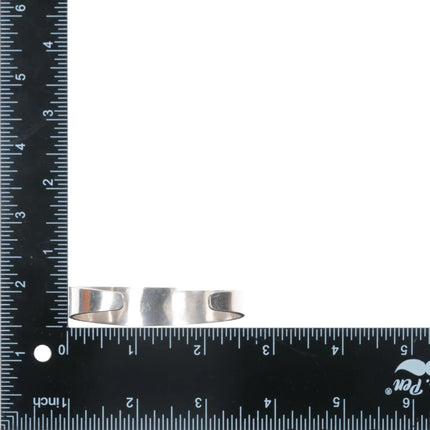 6.375" c1950's High grade turquoise southwestern modernist sterling cuff bracelet - Estate Fresh Austin