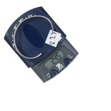 6.375" c1950's High grade turquoise southwestern modernist sterling cuff bracelet - Estate Fresh Austin