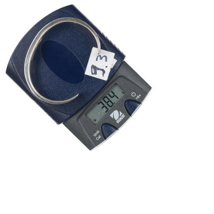 6.375" c1990's Teme Navajo sterling channel inlay cuff bracelet - Estate Fresh Austin