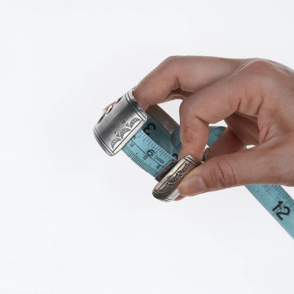 6.375" Charlie John Navajo silver and turquoise cuff bracelet - Estate Fresh Austin