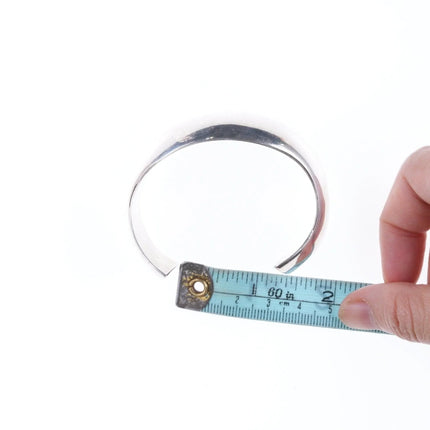 6.375" C/J Nez Sterling silver Navajo modernist cuff bracelet - Estate Fresh Austin