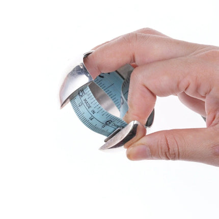 6.375" C/J Nez Sterling silver Navajo modernist cuff bracelet - Estate Fresh Austin