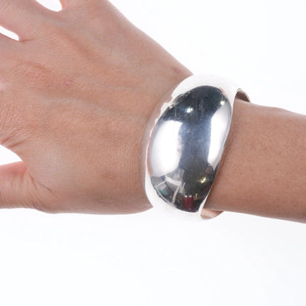 6.375" C/J Nez Sterling silver Navajo modernist cuff bracelet - Estate Fresh Austin