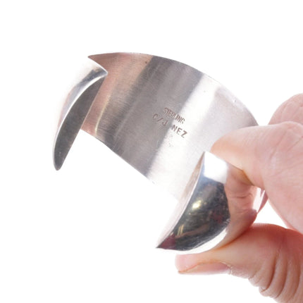 6.375" C/J Nez Sterling silver Navajo modernist cuff bracelet - Estate Fresh Austin