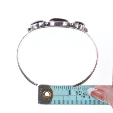 6.375" Highest Quality Native American Sterling and Fire agate bracelet - Estate Fresh Austin