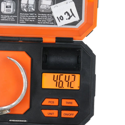 6.375" IG Native American silver and turquoise interior stamped cuff bracelet - Estate Fresh Austin