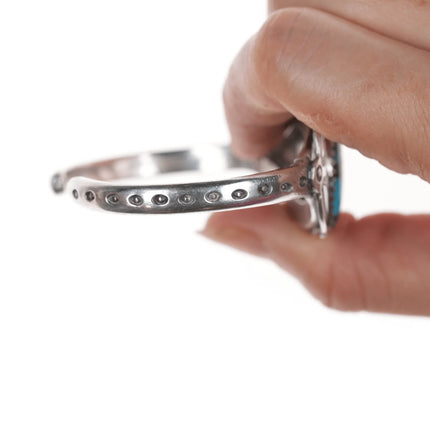 6.375" Ike Wilson Navajo (1901-1942) Ingot High grade turquoise cuff bracelet - Estate Fresh Austin