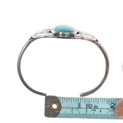 6.375" Ike Wilson Navajo (1901-1942) Ingot High grade turquoise cuff bracelet - Estate Fresh Austin