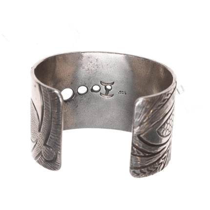 6.375" Jared Chavez Santo Domingo sterling cuff bracelet - Estate Fresh Austin