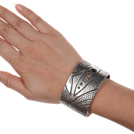 6.375" Jared Chavez Santo Domingo sterling cuff bracelet - Estate Fresh Austin