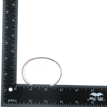 6.375" Jared Chavez Santo Domingo sterling cuff bracelet - Estate Fresh Austin