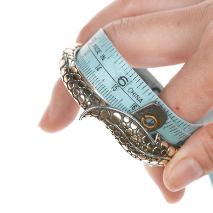 6.375" John Hardy 18k/Sterling Ayu Dot Bangle - Estate Fresh Austin