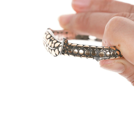 6.375" John Hardy 18k/Sterling Ayu Dot Bangle - Estate Fresh Austin