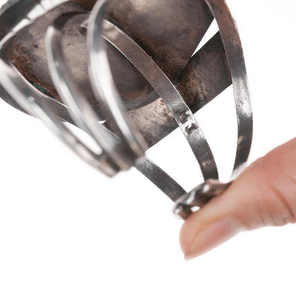 6.375" Large Vintage MT Native American Royston Turquoise cuff bracelet - Estate Fresh Austin