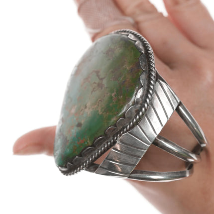 6.375" Large Vintage MT Native American Royston Turquoise cuff bracelet - Estate Fresh Austin