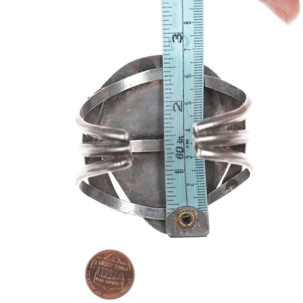 6.375" Large Vintage MT Native American Royston Turquoise cuff bracelet - Estate Fresh Austin