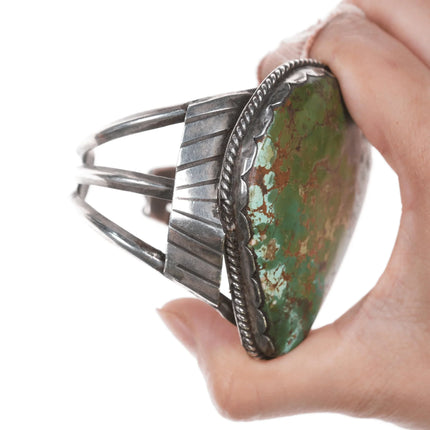 6.375" Large Vintage MT Native American Royston Turquoise cuff bracelet - Estate Fresh Austin